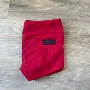 FLEO Red Athletic Shorts